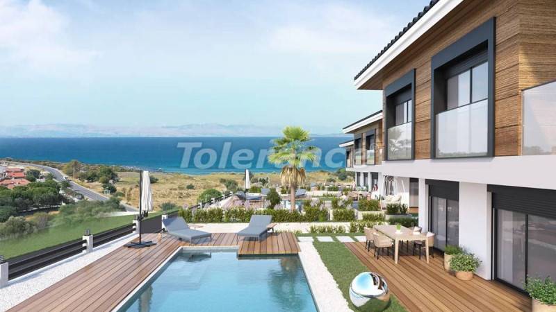 Villa vom entwickler in Çeşme, İzmir meeresblick pool - immobilien in der Türkei kaufen - 101344