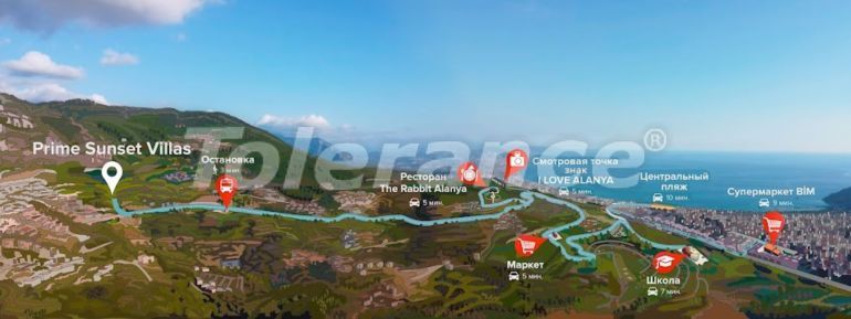 Villa from the developer in City of Alanya, Alanya with sea view with pool with installment - 108550 Villa from the developer in City of Alanya, Alanya with sea view with pool with installment - buy realty in Turkey - 108550