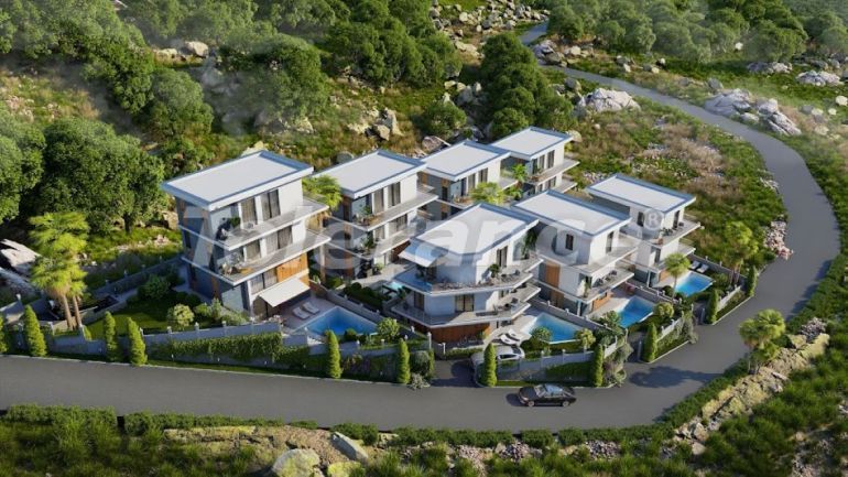 Villa from the developer in City of Alanya, Alanya with sea view with pool with installment - buy realty in Turkey - 108552