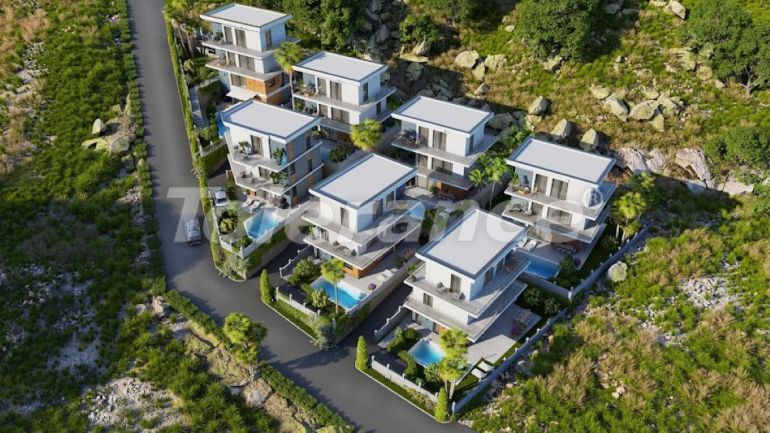 Villa vom entwickler in Alanya Zentrum, Alanya meeresblick pool ratenzahlung - immobilien in der Türkei kaufen - 108553