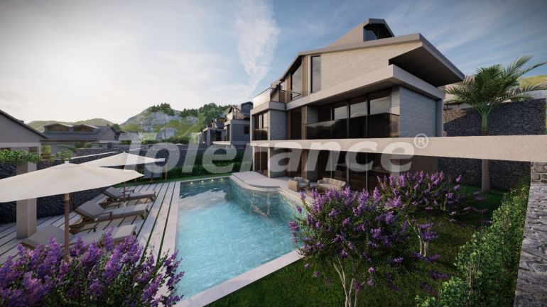 Villa van de ontwikkelaar in Fethiye zwembad - 46646 Villa van de ontwikkelaar in Fethiye zwembad - onroerend goed kopen in Turkije - 46646