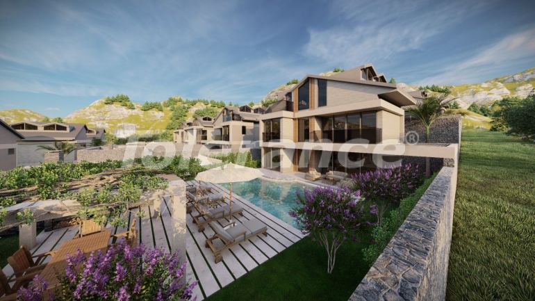Villa van de ontwikkelaar in Fethiye zwembad - 46648 Villa van de ontwikkelaar in Fethiye zwembad - onroerend goed kopen in Turkije - 46648