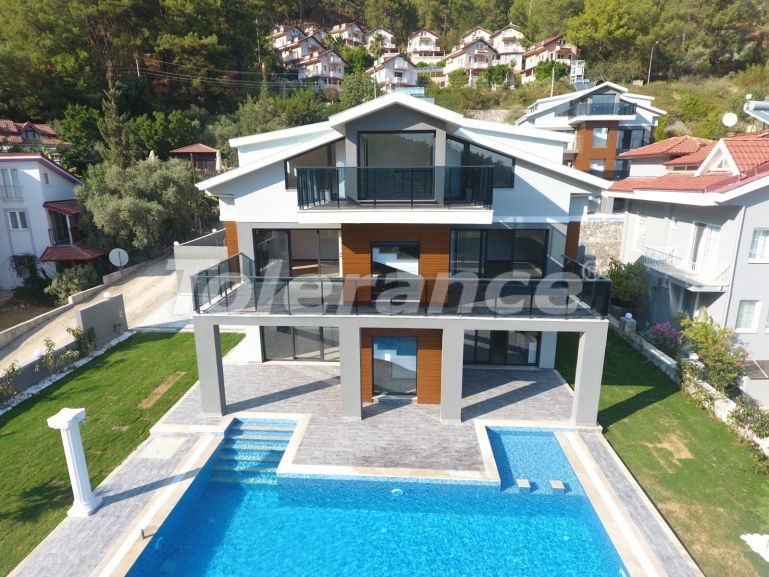 Villa in Gocek, Fethiye with sea view with pool - buy realty in Turkey - 70158