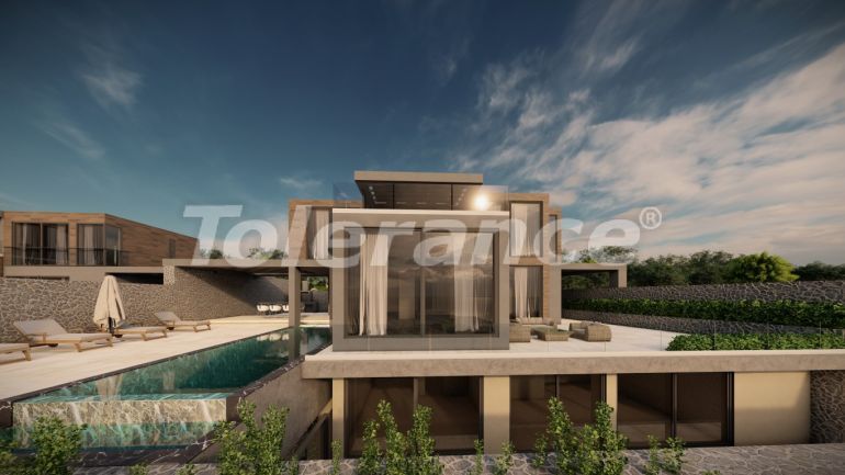 Villa vom entwickler in Kalkan meeresblick pool ratenzahlung - immobilien in der Türkei kaufen - 78535
