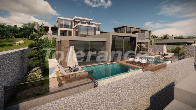 Villa vom entwickler in Kalkan meeresblick pool ratenzahlung - immobilien in der Türkei kaufen - 78608
