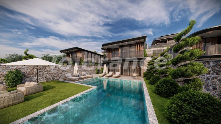 Villa van de ontwikkelaar in Kalkan zeezicht zwembad afbetaling - onroerend goed kopen in Turkije - 80810