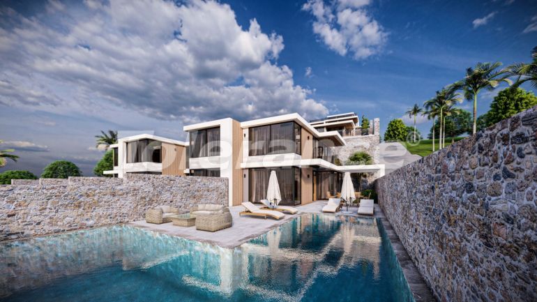 Villa vom entwickler in Kalkan meeresblick pool ratenzahlung - immobilien in der Türkei kaufen - 99054