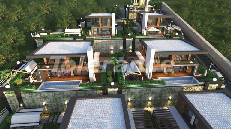 Villa from the developer in Kargicak, Alanya with sea view with pool - buy realty in Turkey - 50115