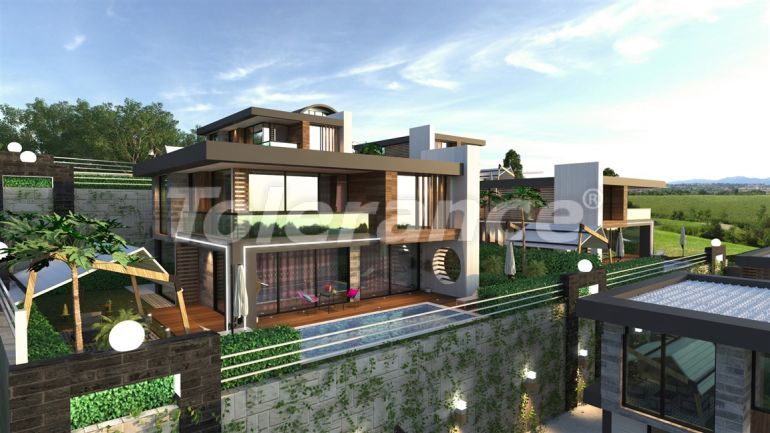 Villa from the developer in Kargicak, Alanya with sea view with pool - buy realty in Turkey - 50116