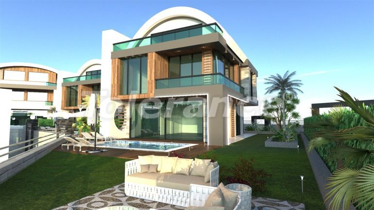 Villa in Kargicak, Alanya with sea view with pool - buy realty in Turkey - 50248