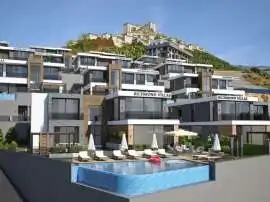 Villa from the developer in Kargicak, Alanya with sea view with pool - buy realty in Turkey - 27978