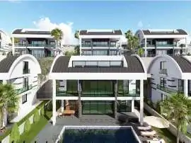 Villa from the developer in Kargicak, Alanya with sea view with pool with installment - buy realty in Turkey - 28119