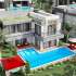 Villa from the developer in Kargicak, Alanya with sea view with pool - buy realty in Turkey - 50049