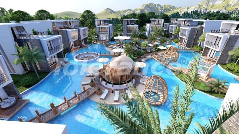 Villa van de ontwikkelaar in Kyrenie, Noord-Cyprus zeezicht zwembad afbetaling - onroerend goed kopen in Turkije - 75500