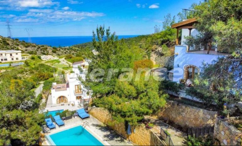 Villa in Kyrenia, Northern Cyprus with sea view with pool - buy realty in Turkey - 80812