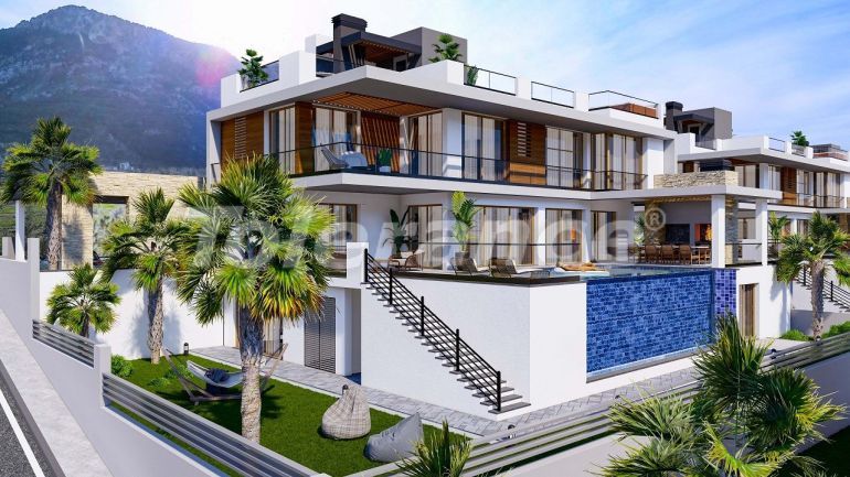 Villa from the developer in Kyrenia, Northern Cyprus with sea view with pool with installment - buy realty in Turkey - 83412