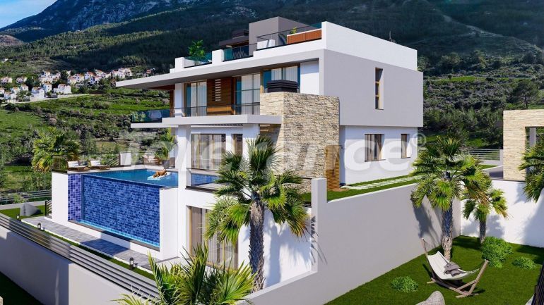 Villa from the developer in Kyrenia, Northern Cyprus with sea view with pool with installment - buy realty in Turkey - 83414